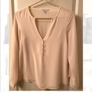 Blush/cream Naked Zebra blouse